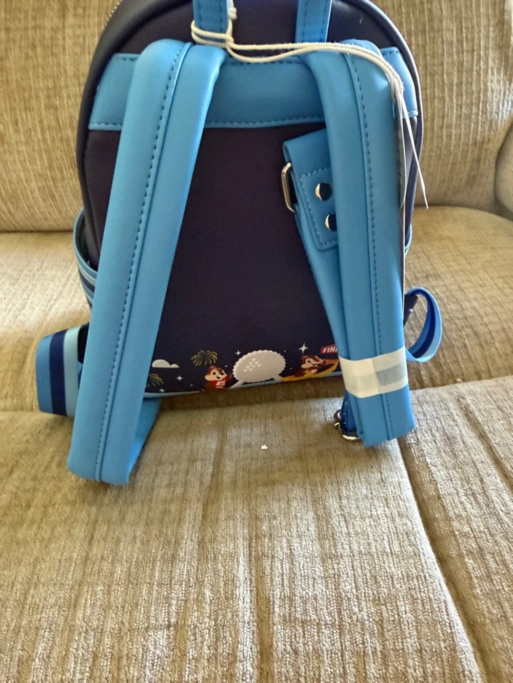Loungefly Walt Disney World 2024 Marathon Weekend Navy Blue Mini Backpack